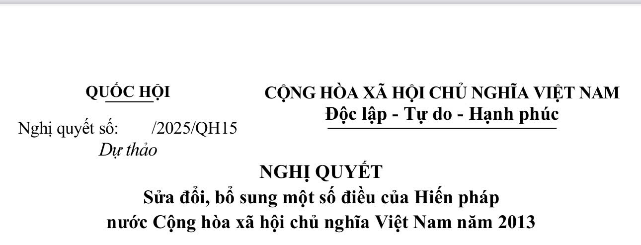 Nghị quyết sửa đổi, bổ sung một số diều của Hiến pháp nước Cộng hoà xã hội chủ nghĩa Việt Nam năm...